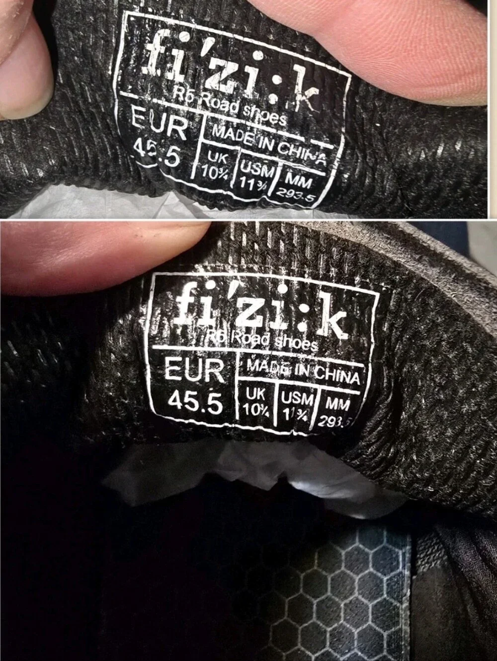 Fizik Fi'zi:k R5B Boa Road Bike Shoes Bicycle Cleats Men's EU 45.5 or US 11.75